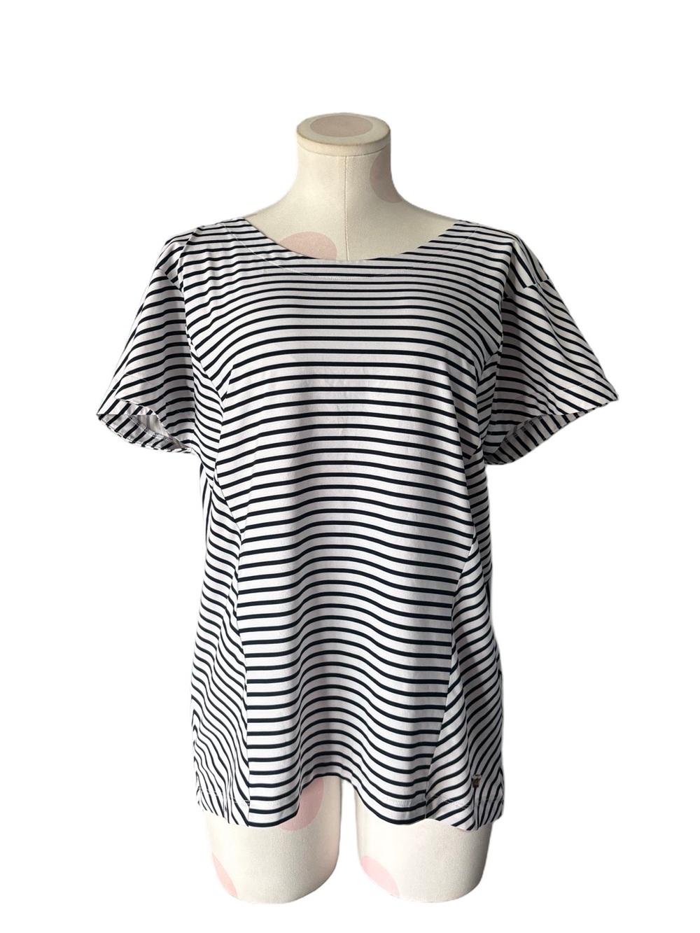 Helly Hansen Striped Short Sleeve Top – White Navy – large - Picture 2 of 8